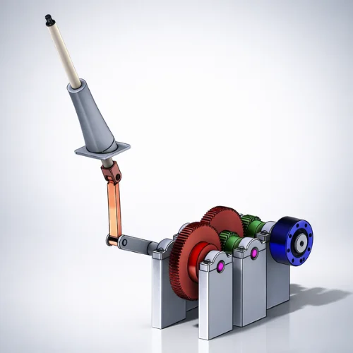 Mechanical Gearbox CAD Design